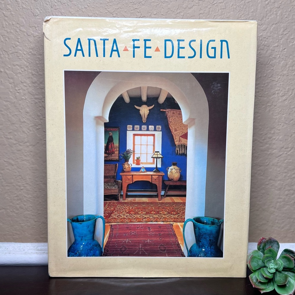 Vintage Santa Fe Design Hardcover Book, Southwestern Art, Textiles &Architecture
